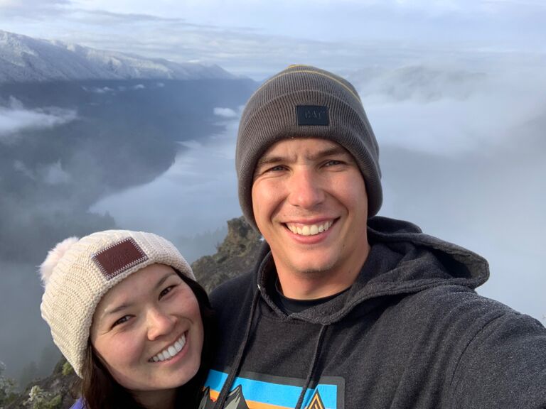 Seth showing Shannon around his home state, beautiful Washington! This was a hike to remember.