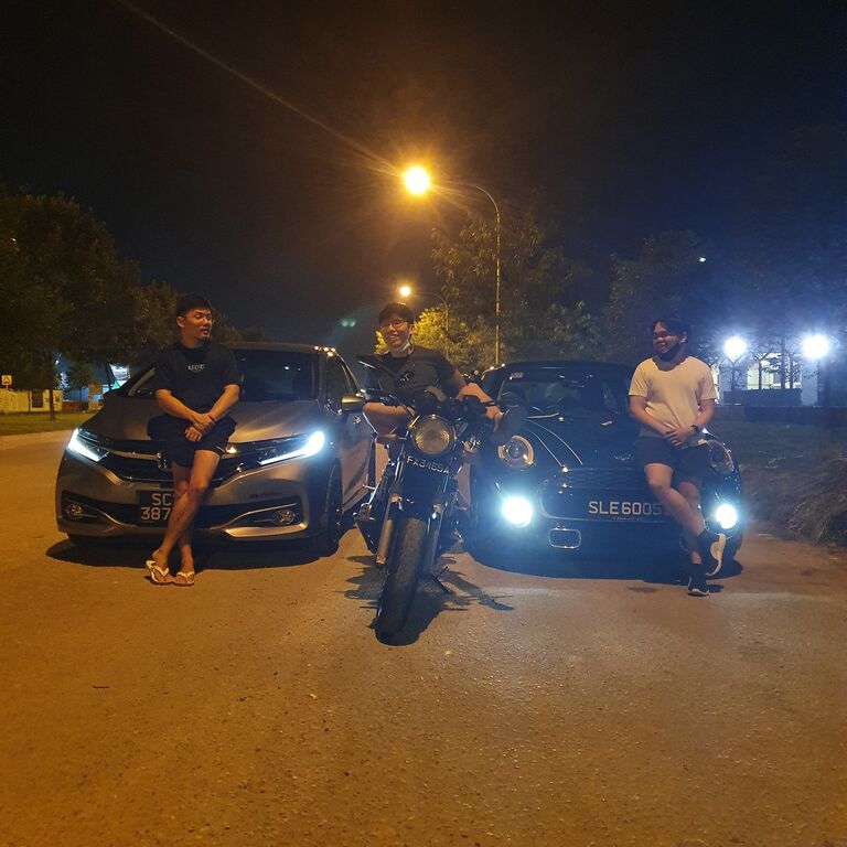 Our weekly night drive with the boys. Fel was the photographer