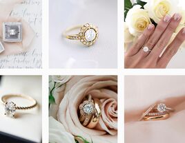 Rose gold ngagement ring styles