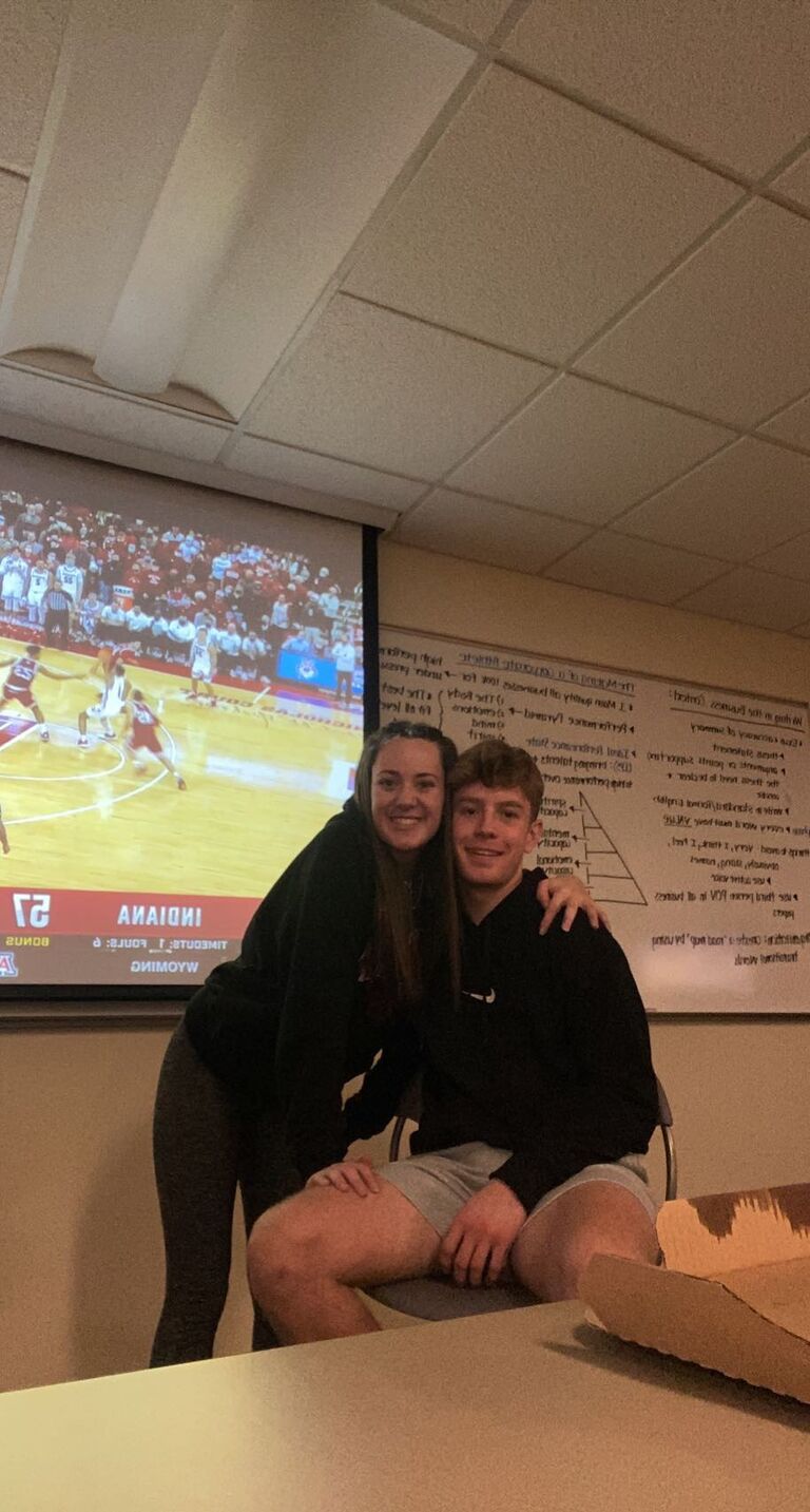 Over the next several months, Lainey and Ian spent lots of time together, consisting of watching IU basketball games, studying for endless exams, making every excuse to go to a coffee shop, and bonded over their love for Texas Roadhouse rolls :)