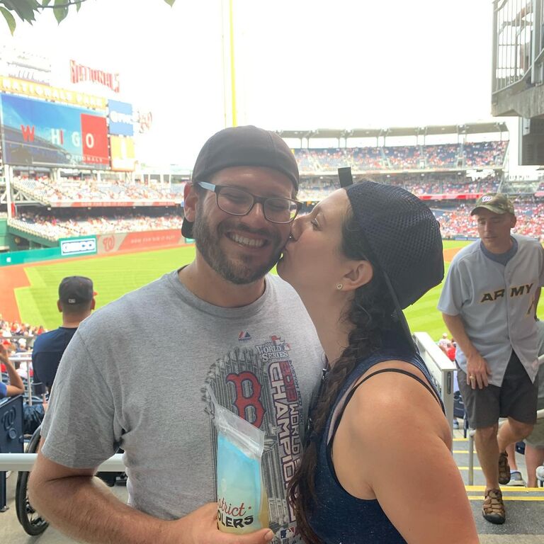 Once the world opened back up, Meaghan finally gave into the fact that she's dating a sports fan and bought tickets to see Dave's beloved Red Sox play in Washington, DC, for his birthday. Dave's bother (Mike) and his best friend (Keenan) also joined and stayed at her brother Ian's house in Arlington, VA. This was the beginning of a beautiful blended family and friend group.