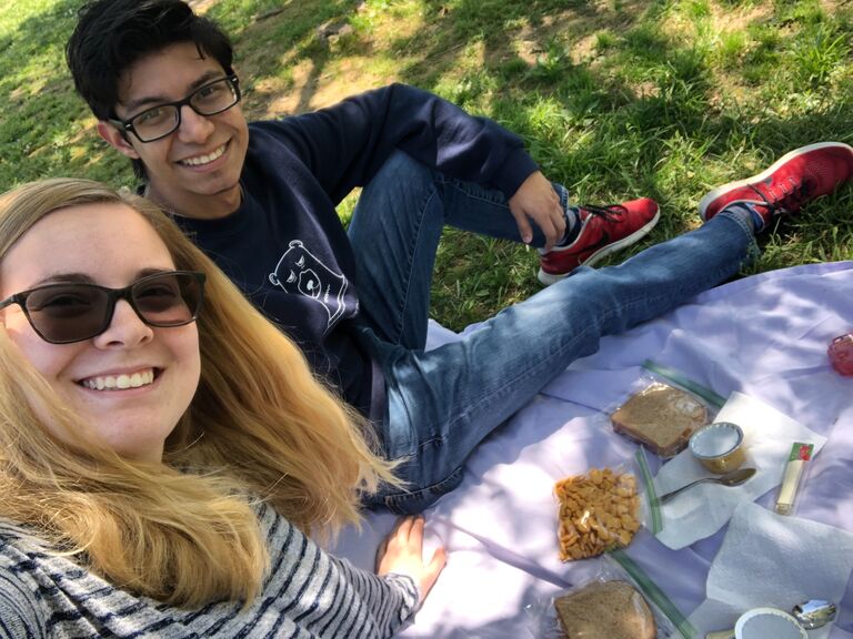 Anniversary picnic while Sebas was quarantined with me and my family during the initial COVID shutdown.