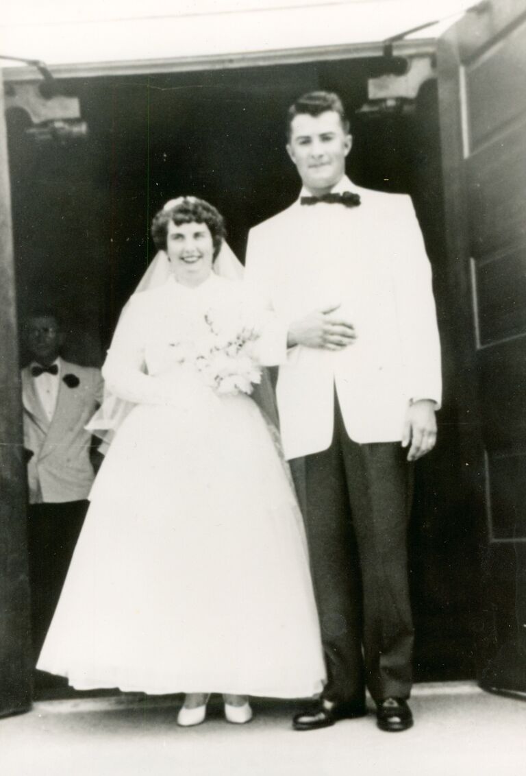 Clayton and Geraldine Myers (paternal grandparents of the groom)