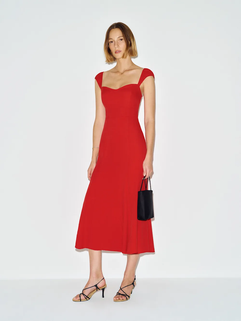 Reformation petite red dress