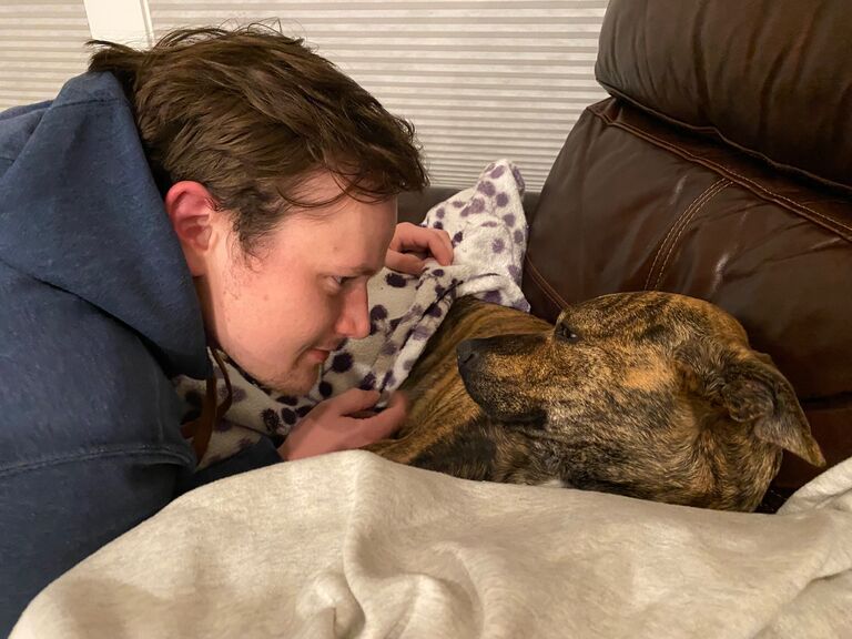 The day Oreo joined our family. She was ready to cuddle after her long 4-day road trip from North Carolina to Seattle.