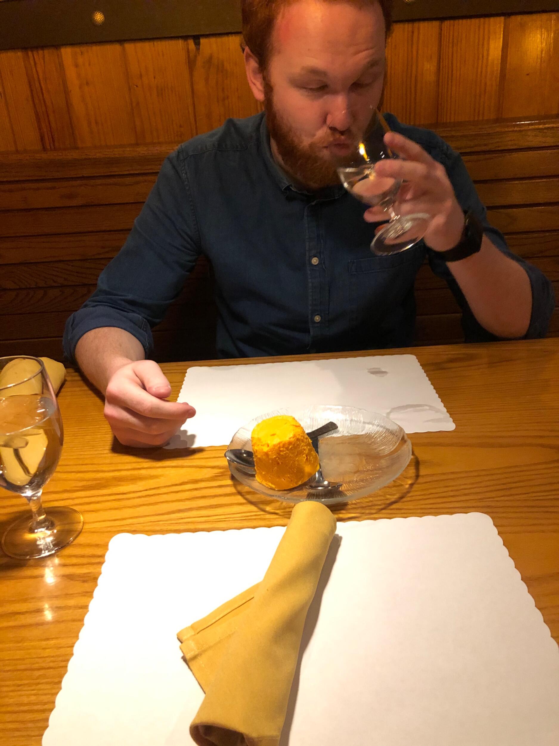 Aaron came down on Valentine's Day and we found an awesome Indian restaurant with mango ice cream to go to.  We are both SUCKERS for Indian food!