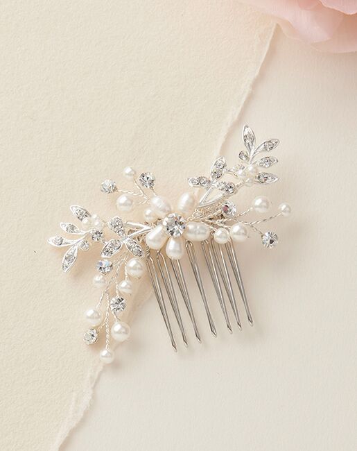 Dareth Colburn Floral Freshwater Pearl Comb (TC-2330) Wedding Hair Pin ...