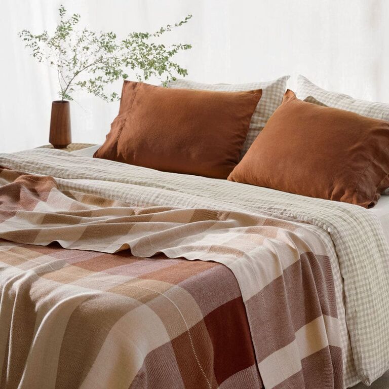 Alpaca wool bed blanket anniversary gift