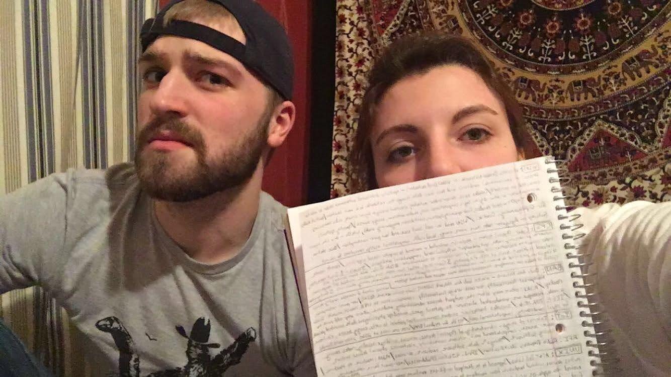 Sam and John had no summer fun. Instead they studied and prepared for Senior Year finals.