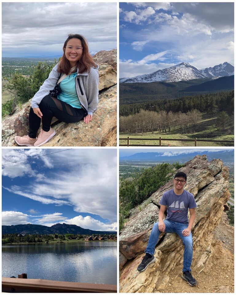 We went on our first road trip together to Colorado. It was beautiful and it was great to visit family when we could. 