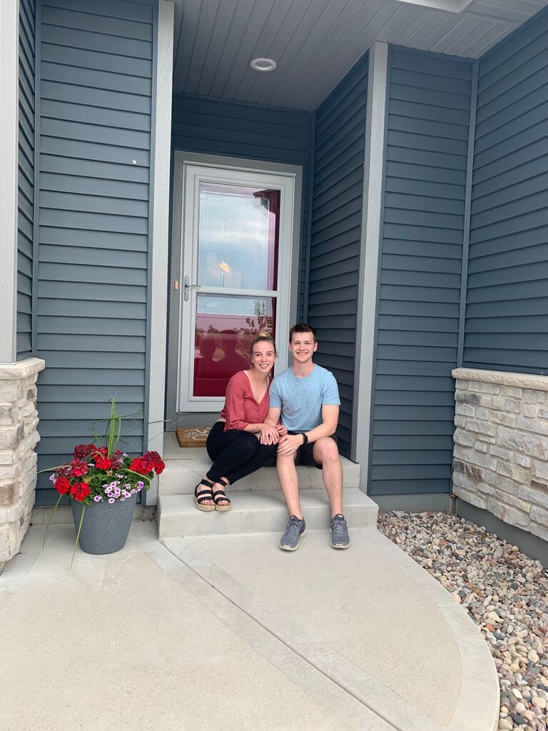 After many, many months of discussing where the pair should live, they were able to find the perfect home to start their next chapter in Stoughton, Wisconsin. Purchasing a house together in a seller's market during a global pandemic pretty much sealed the deal for the pair. They knew at this point that they would be together forever. 