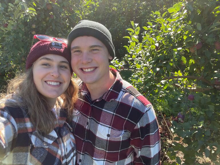 This was a time that I came home and Jared and I went apple picking together.