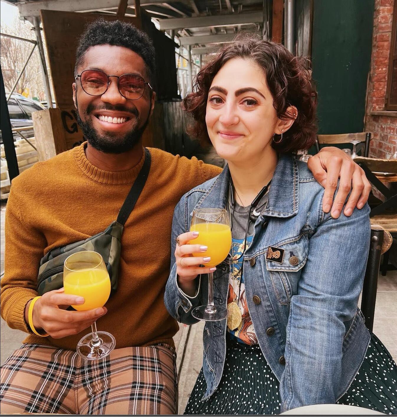 One of the many times Amanda dragged Kellen to brunch.