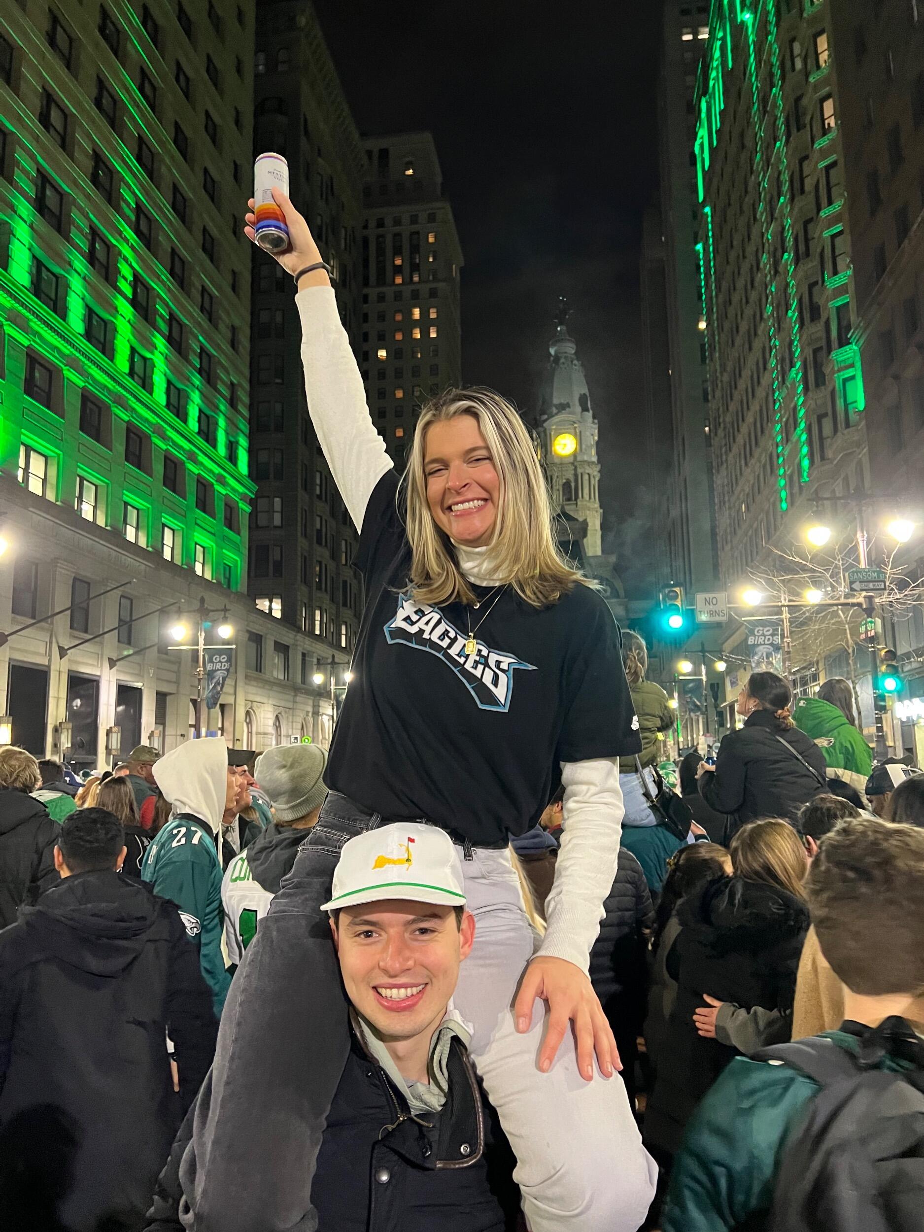 Hiding in Philadelphia as New York fans!