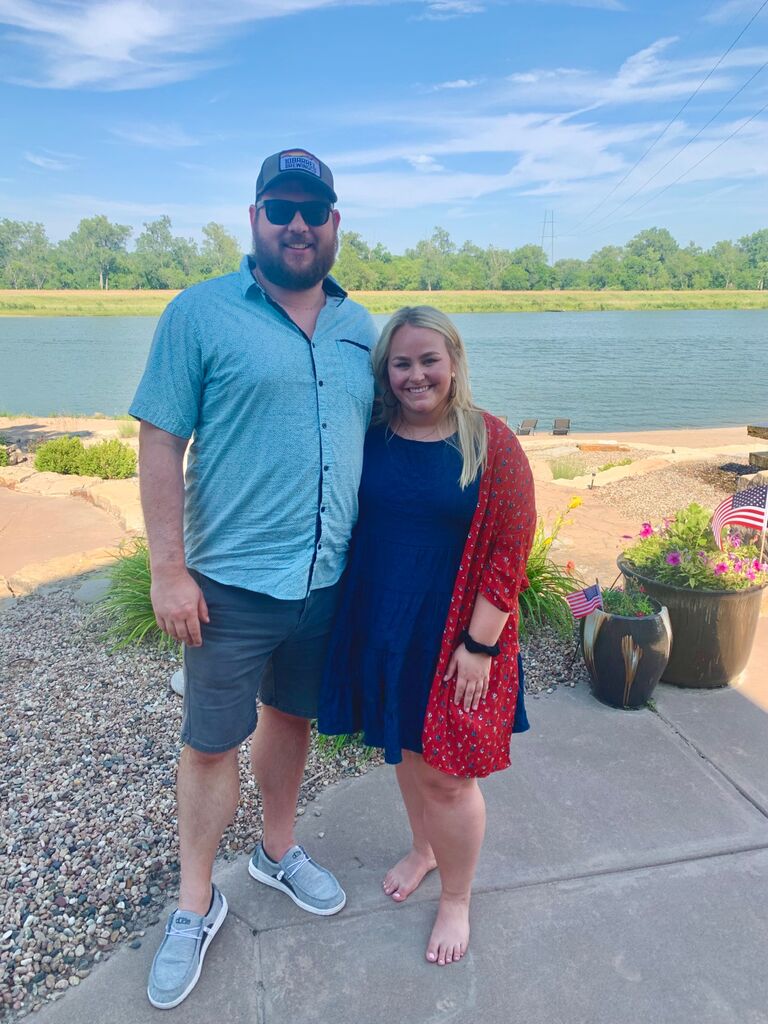 Many summer days spent at the lake including the Fourth of July. 