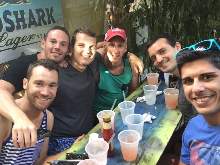 Drinks at the Purple Parrot in Rehoboth with friends
