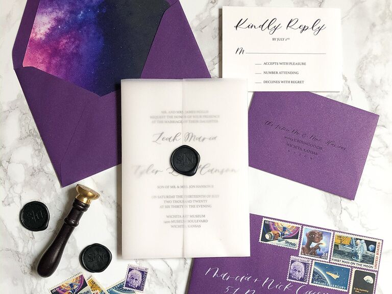 19 Heavenly Celestial Wedding Invitations