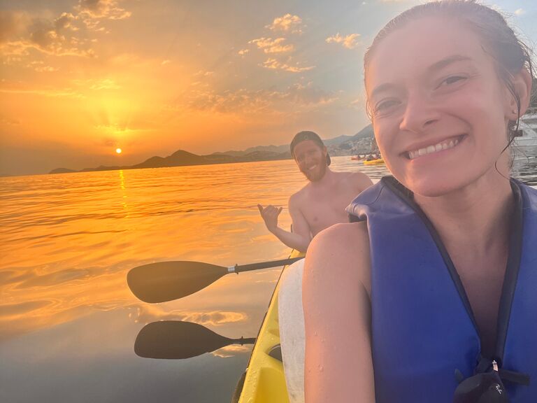 Kayaking in the Mediterranean.
Dubrovnik, Croatia.