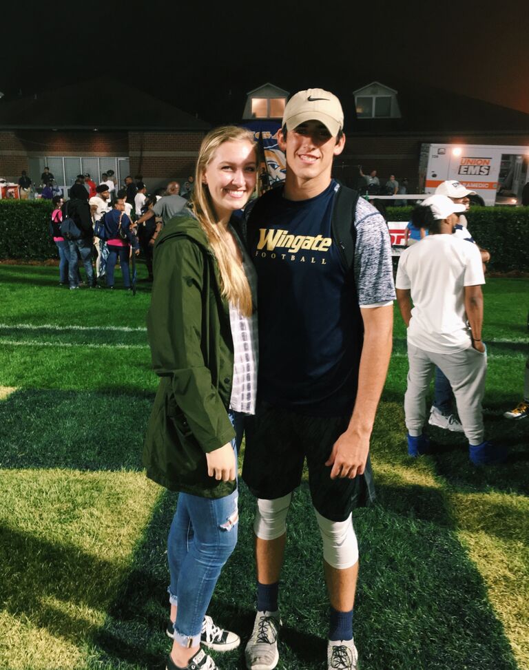 We first crossed paths the fall of our freshmen year at Wingate University, and became friends.