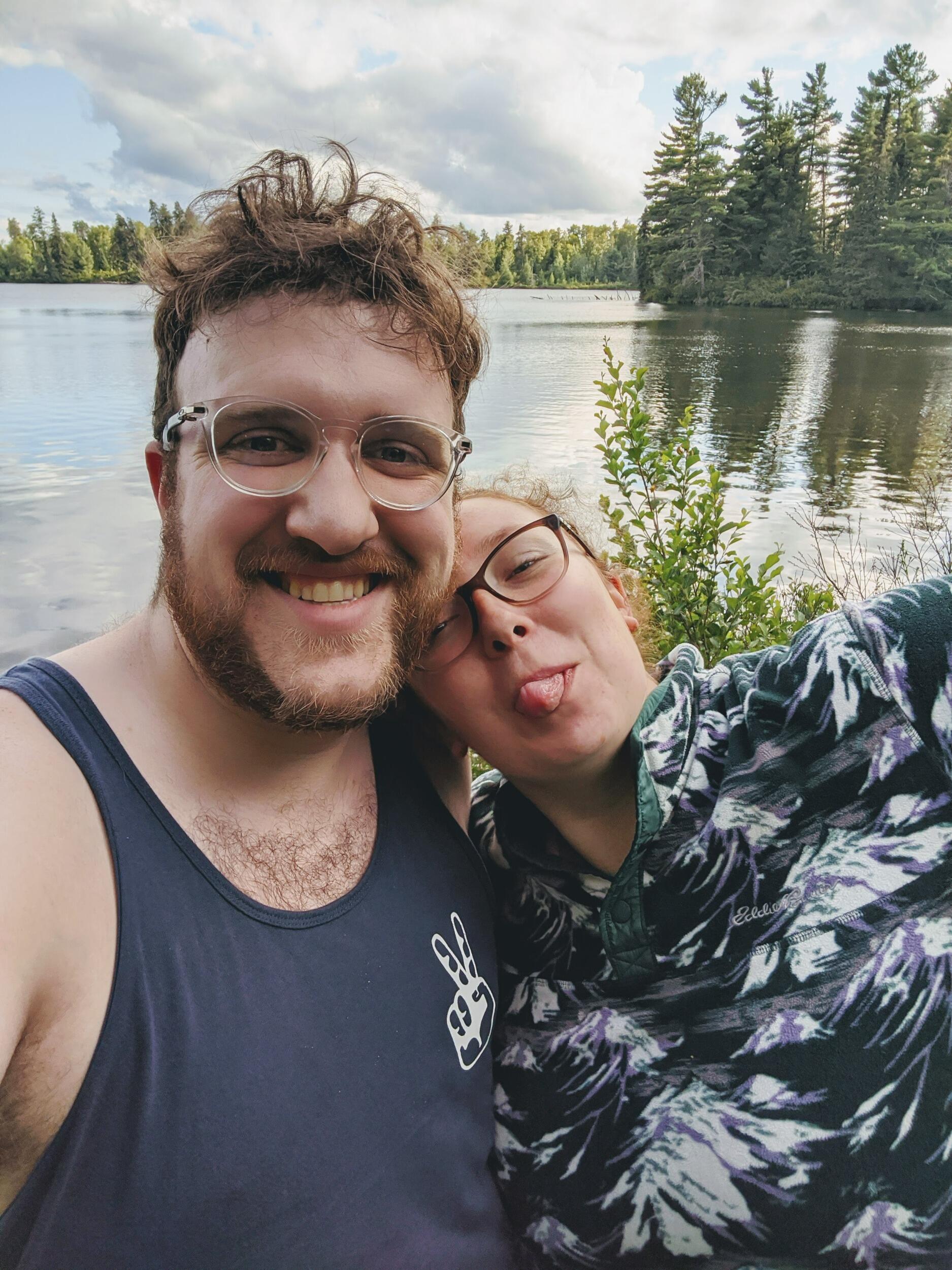 Backpacking at Bear Head Lake State Park in northern Minnesota. 