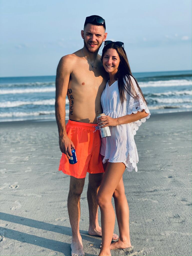 We took our second vacation together with Hanna's family at Myrtle Beach. On this exact day, we became official boyfriend and girlfriend--the first easiest yes of Hanna's life.