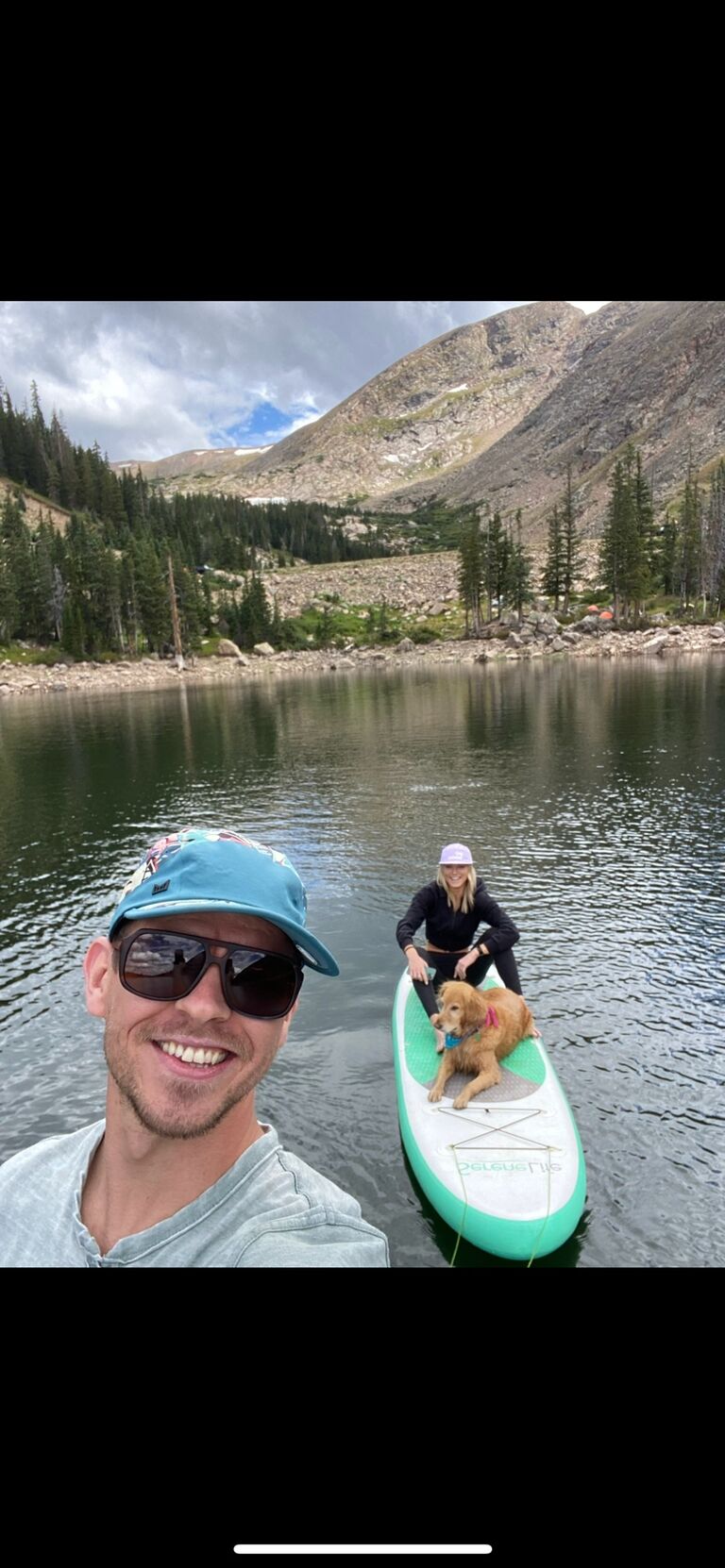Camping + paddle boarding for Labor Day with our sweet Lusia! 