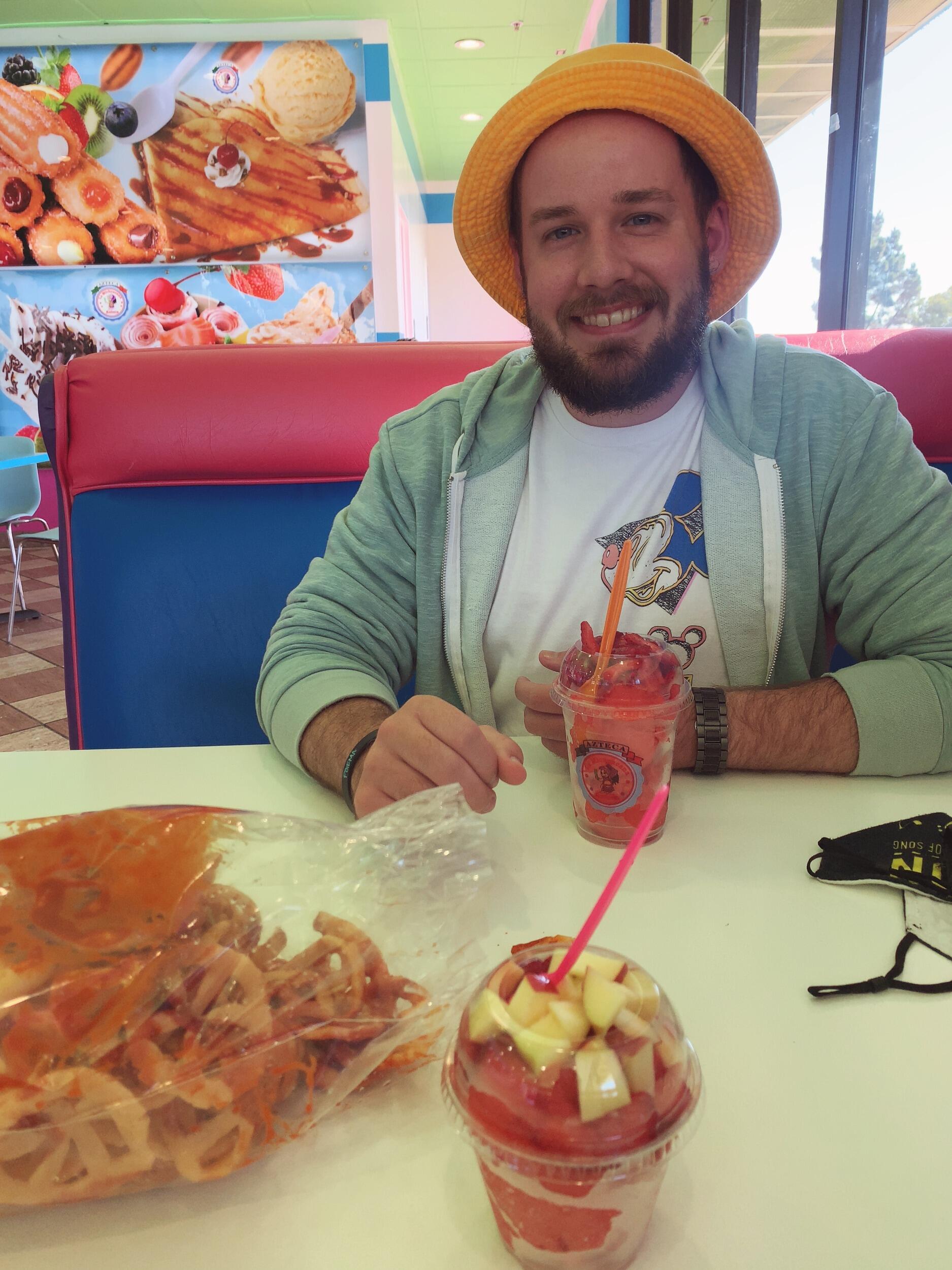 Zed's first time having duros. 