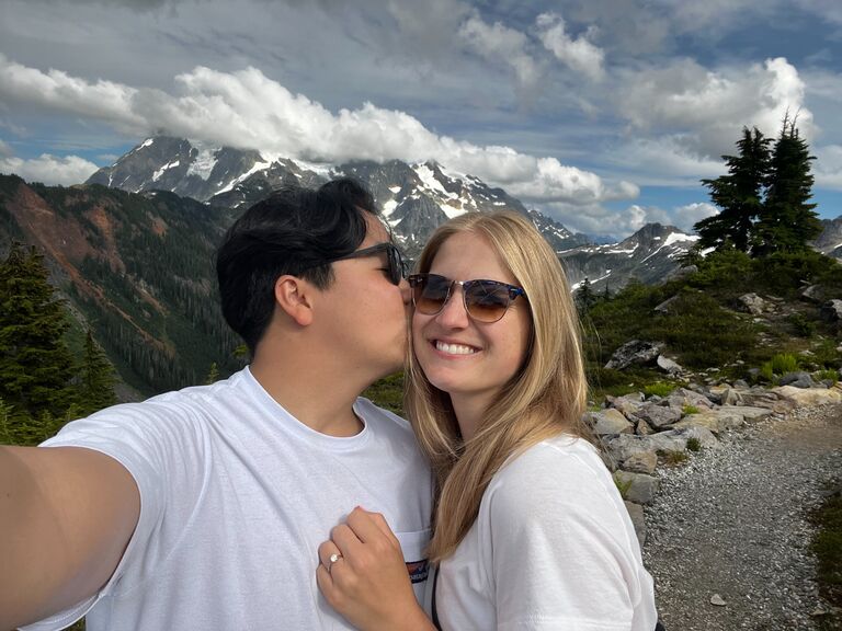 Engagement at Artist Point; Mt. Baker, Washington
