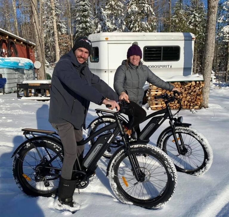 Rides around Lyman on the E-Bikes