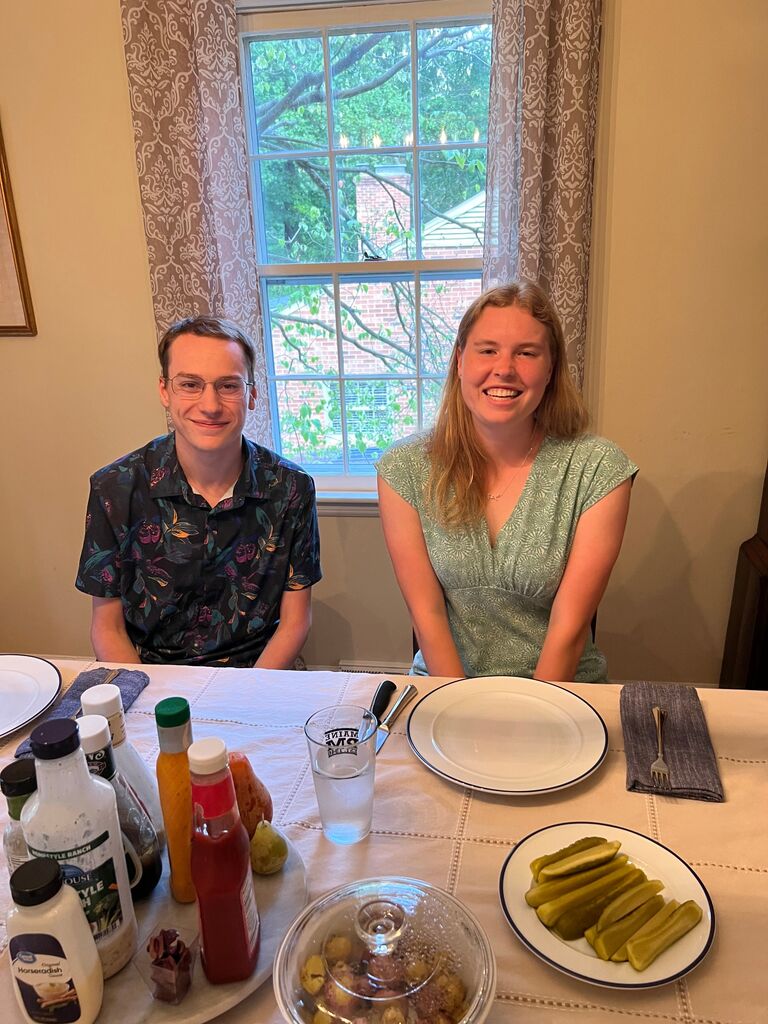 First dinner with Daniel's parents