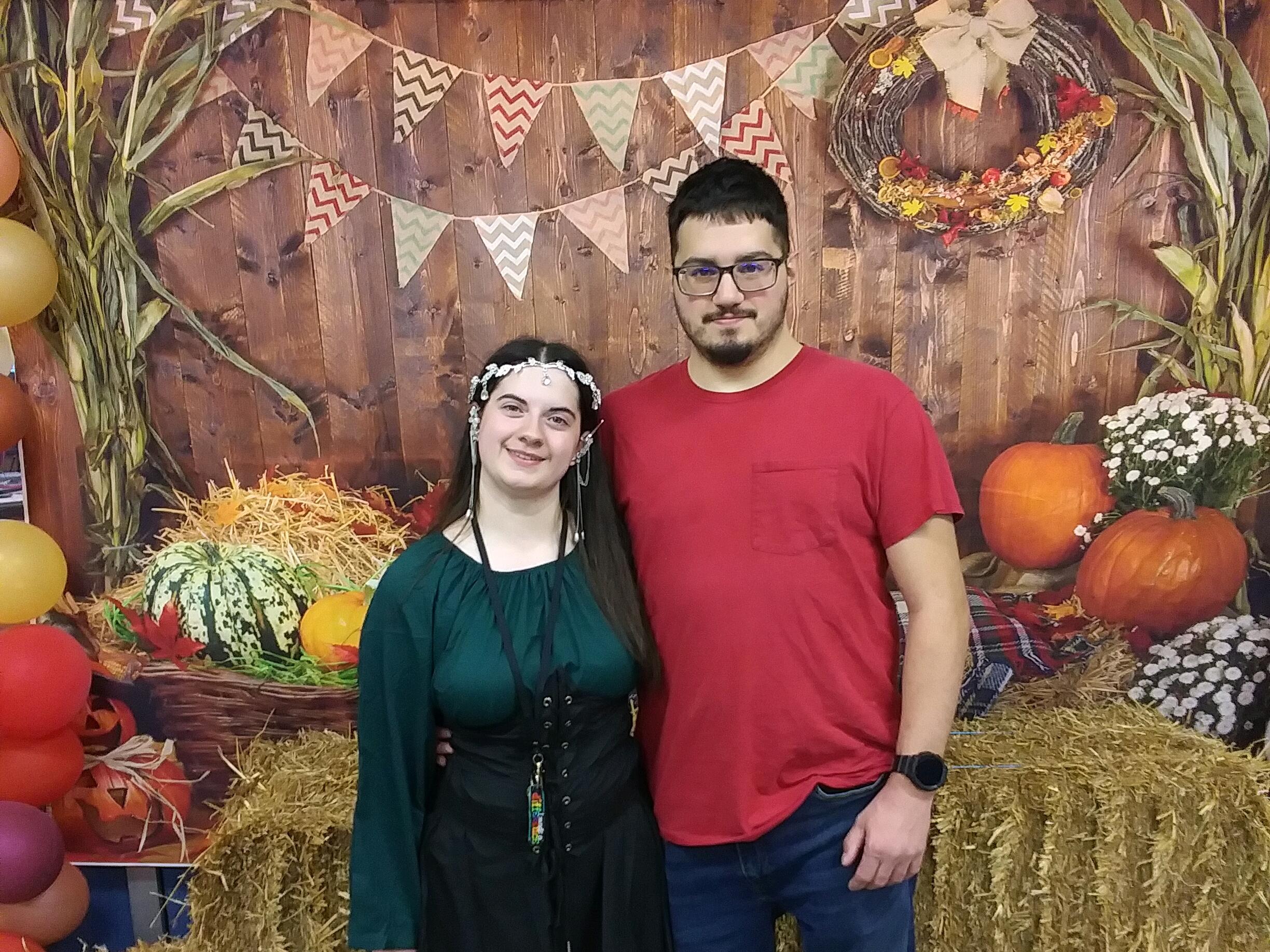 Brandon and Amanda at a Fall Festival.