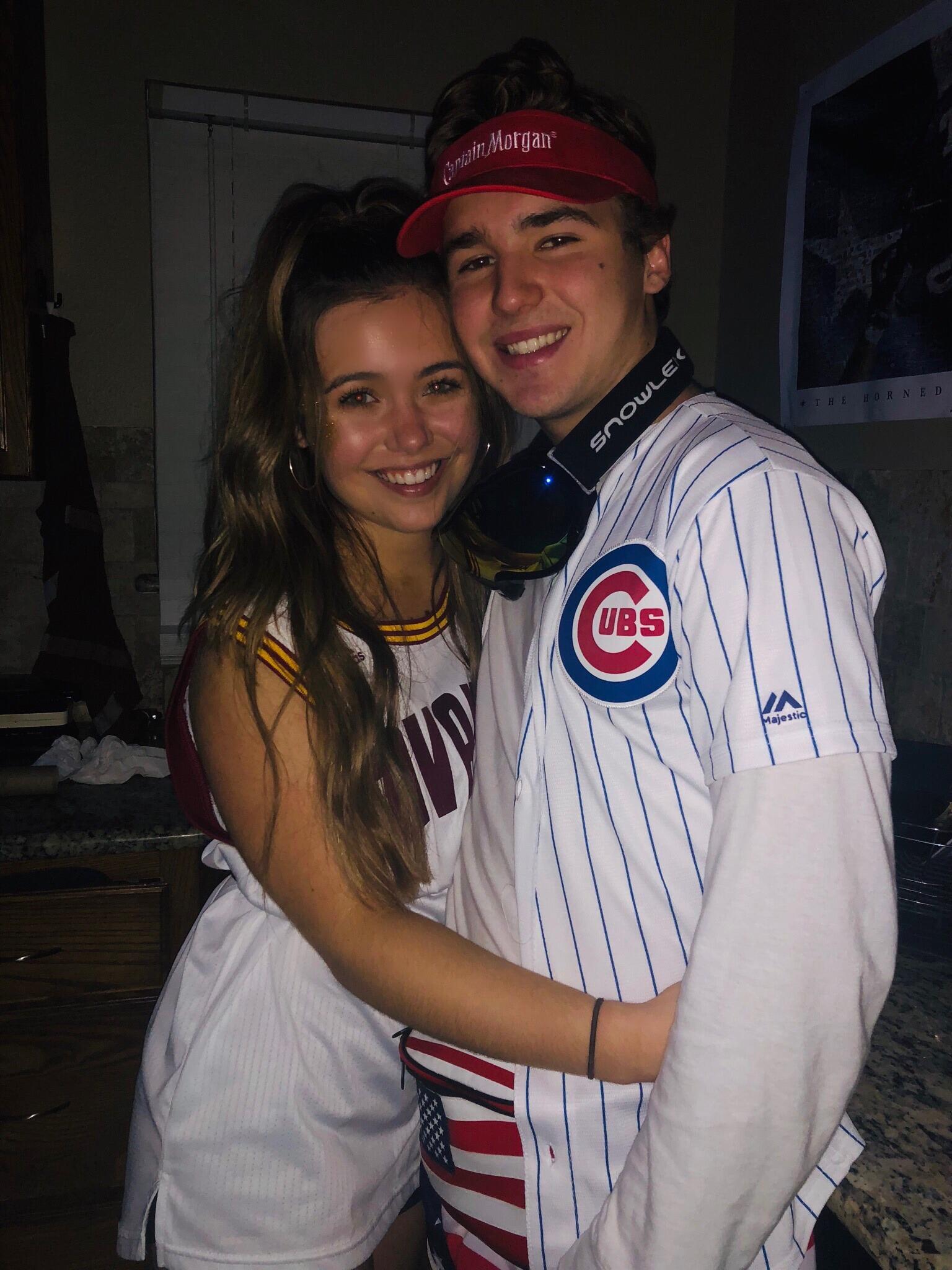 Lane + Spencer's first photo together! After meeting the very first day of freshman year at TCU and living in the same dorm, Spencer asked Lane to be his date at his fraternity event.
