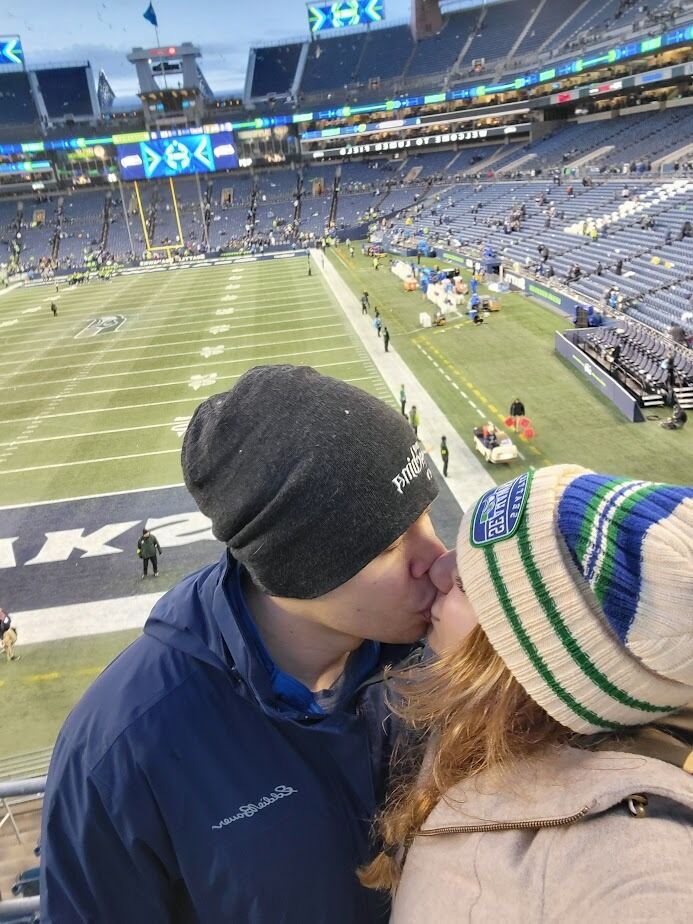 We went to our first Seahawks game!