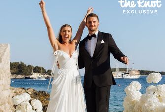 Jake Browning and his wife Stephanie Niles at their Croatia destination wedding