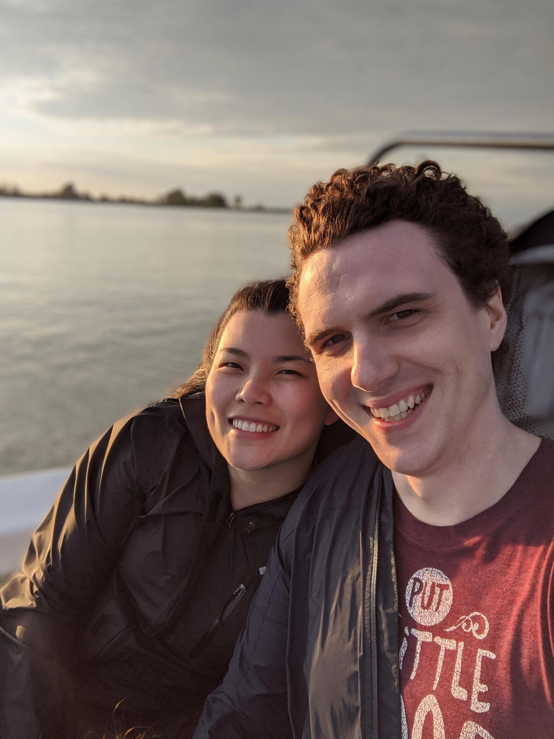 Casson's neck has always been an important place to Joe. Olivia's adventurous soul won her major points with Joe's family! Also anyone who can pick a crab as well as her is welcome to Casson's Neck! She also caught her first fish here and tried water tubing!