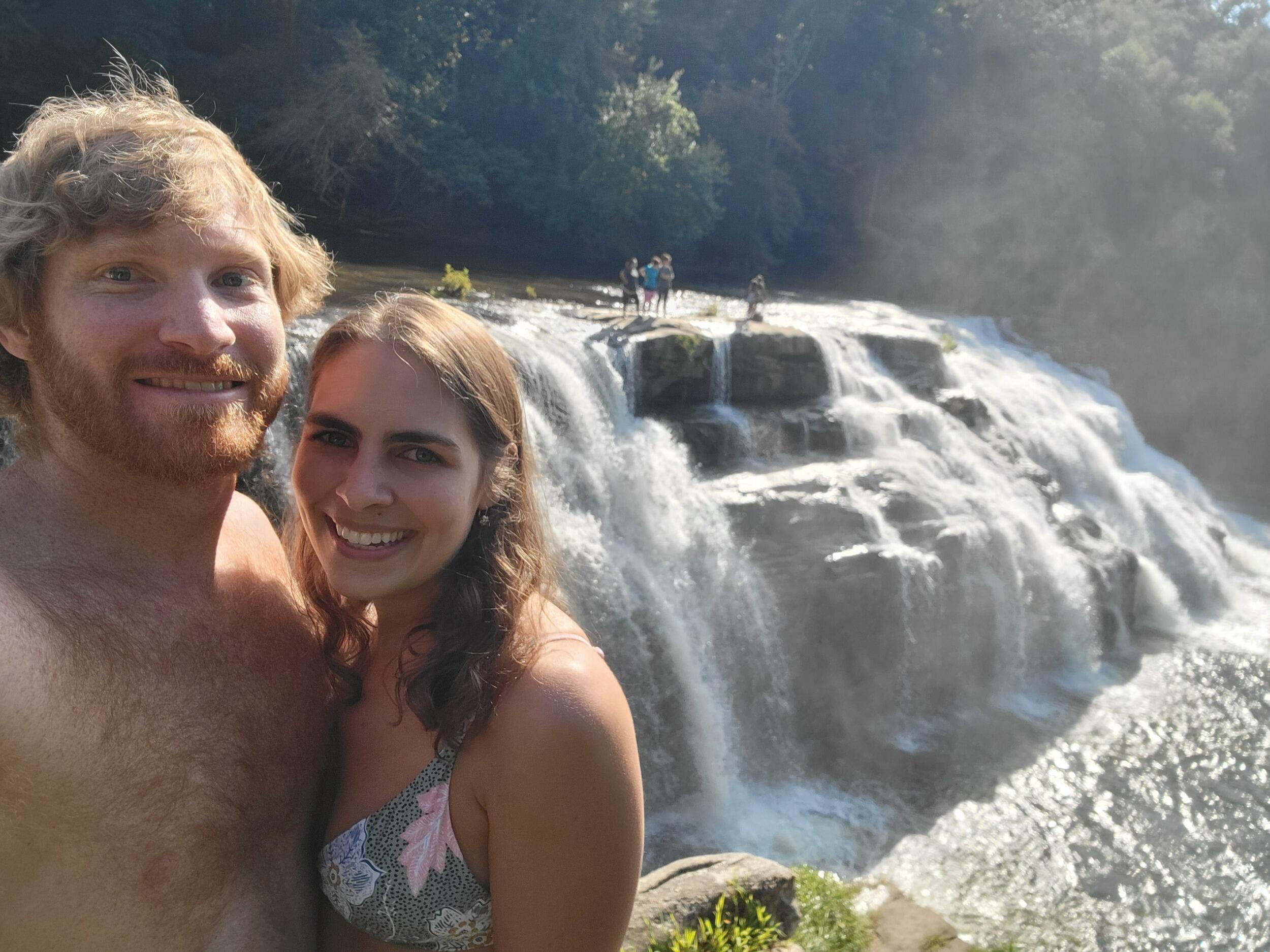 Veronica has always been (water) falling for Tim. 