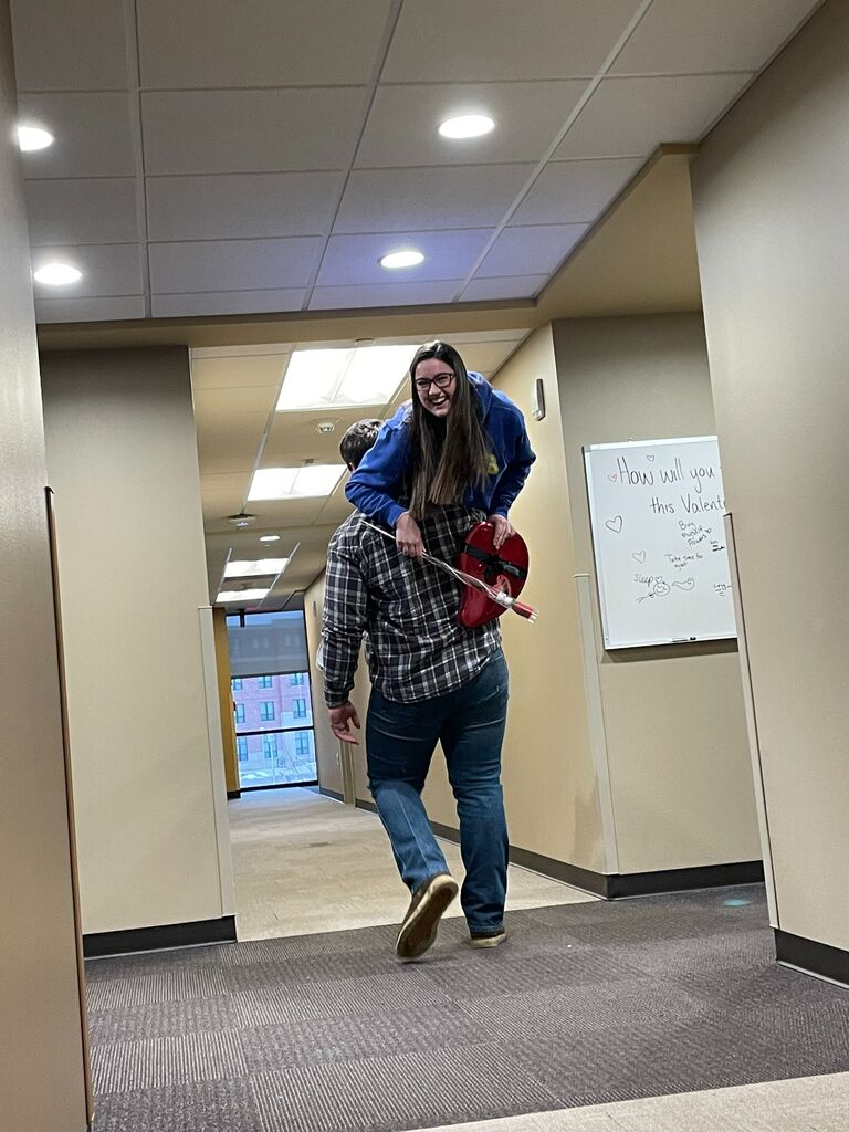 Chad surprised me on Valentine's Day by visiting me at SDSU!