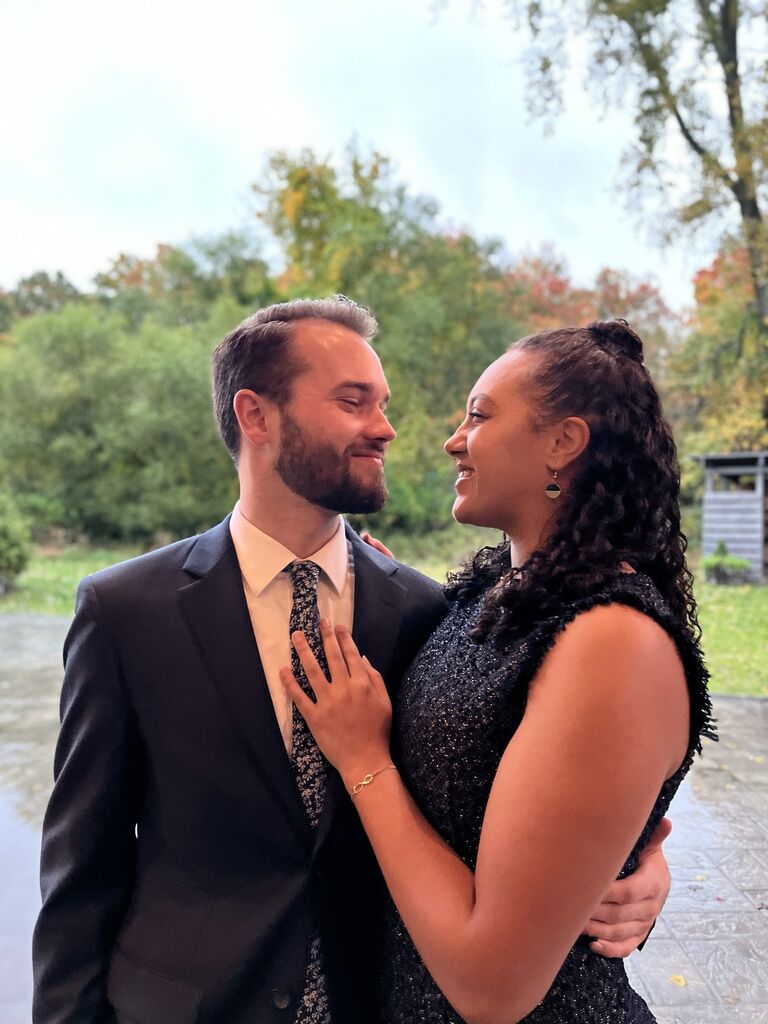 Our first wedding together 💜 