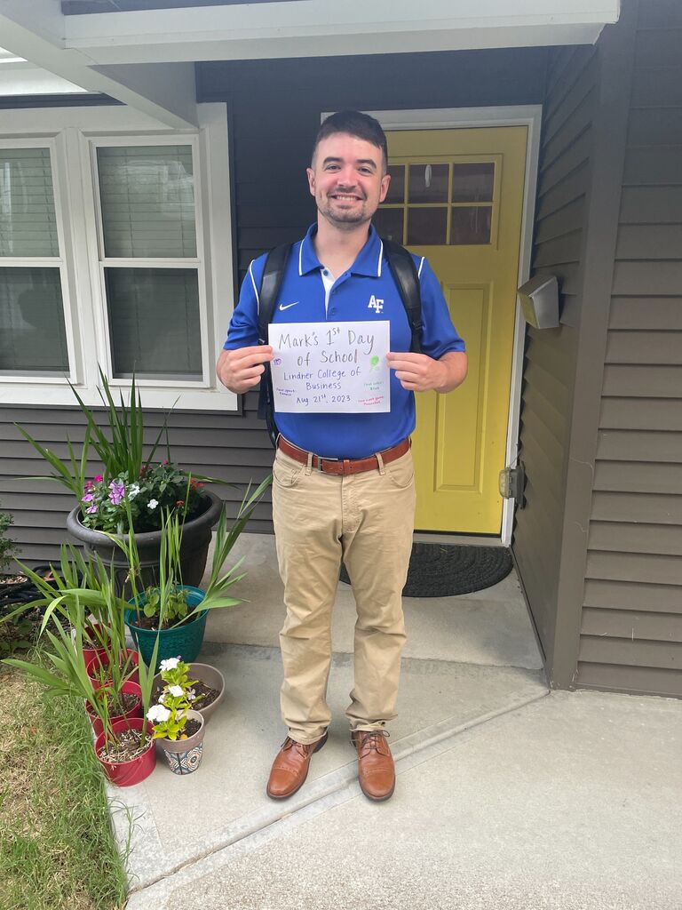 Mark's first day of MBA!