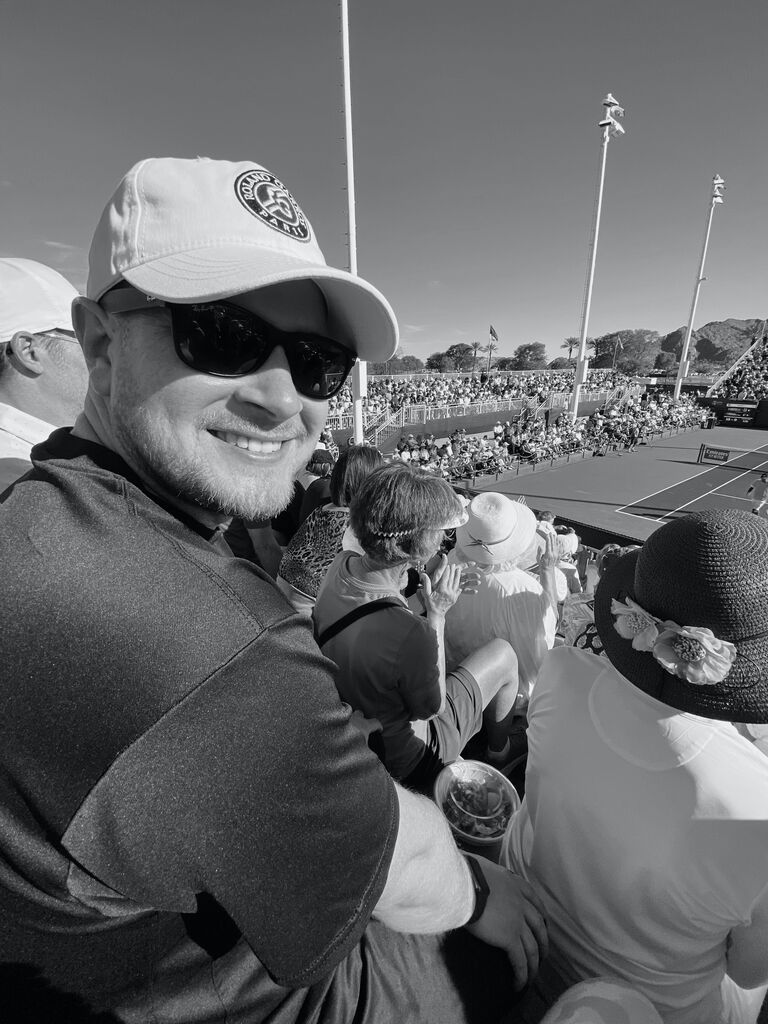 In Spring of 2023, Carly's family took Brandon to Indian Wells for the first time. He got to see some of his favorite players up close, and got to witness how tennis-crazed the Stouffer family is!