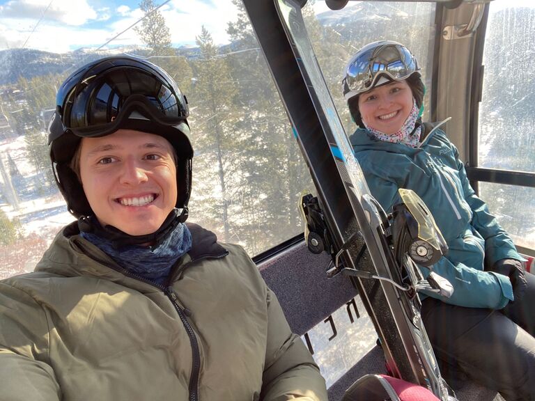 First time in Breckenridge on the ski slopes