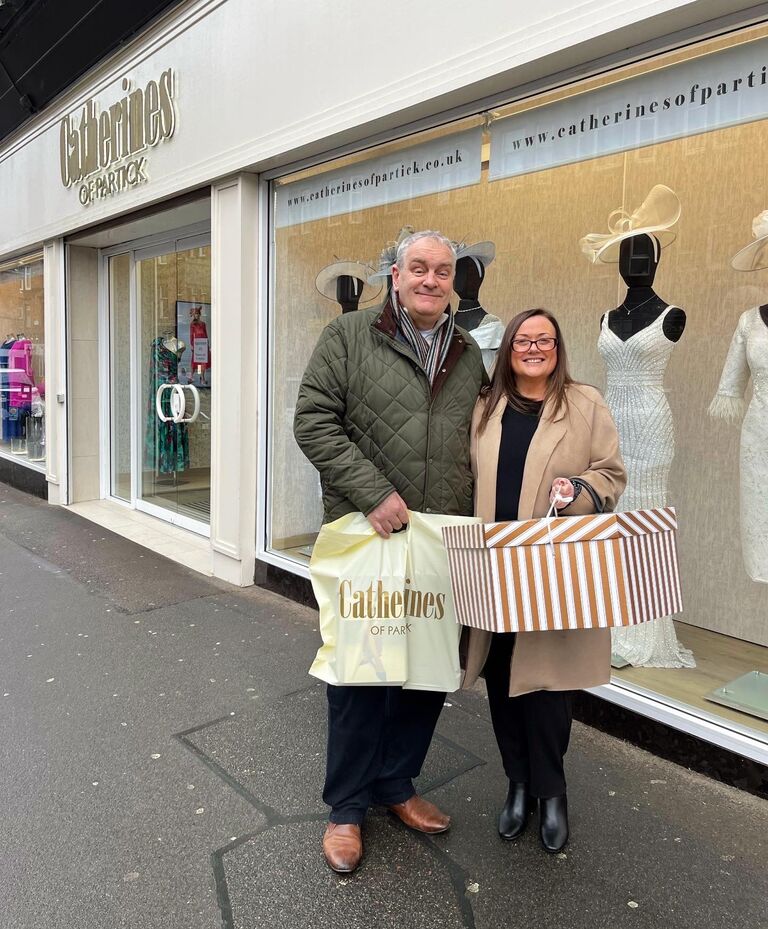 Mother of the Bride said yes to her dress!
