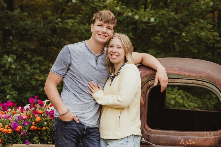 Nic took his seniors pictures in the summer and geared up for his last year of high school!