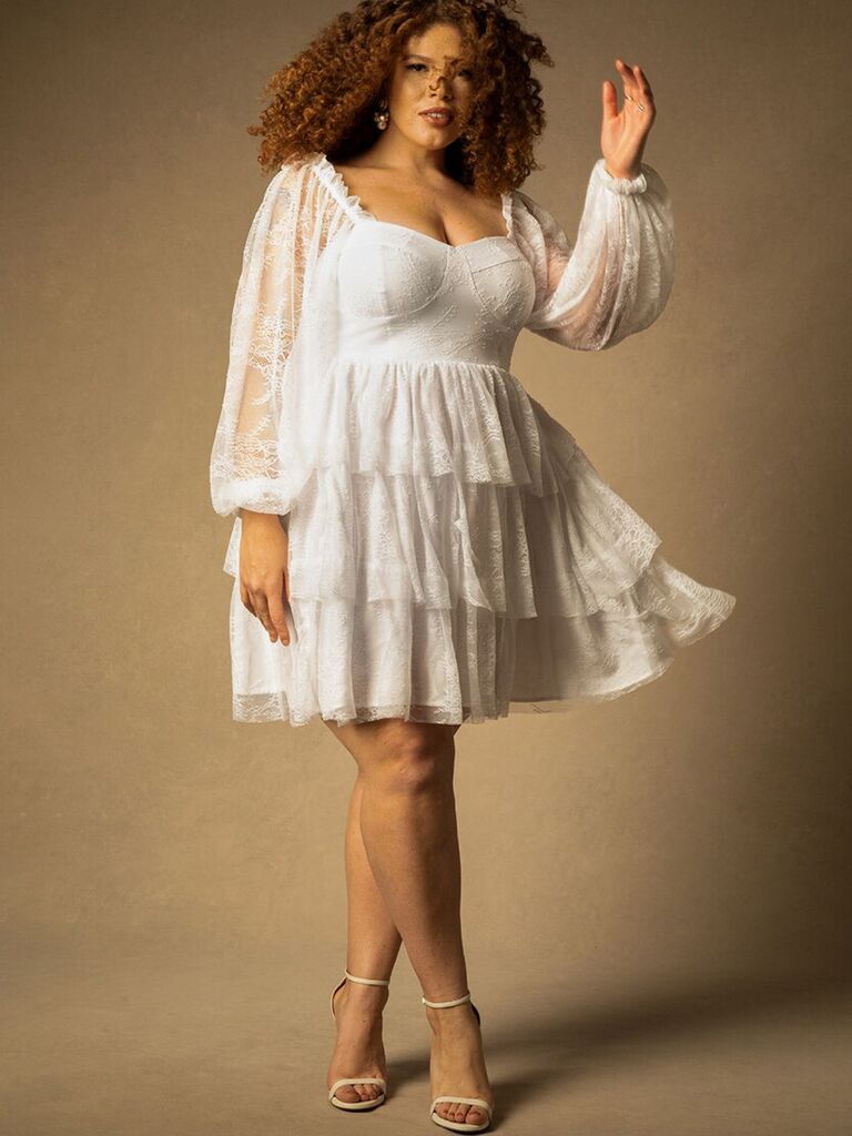 18 Plus Size Rehearsal Dinner Dress Picks for Brides