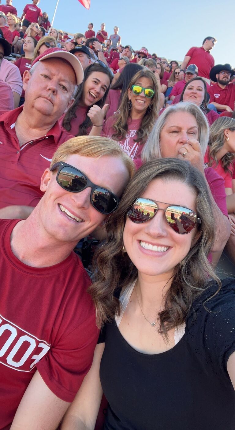 Daniel asked me out to my first ever Razorback game! I was so nervous to go with a guy I didn't know that well. It went amazing
