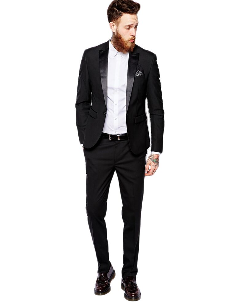 skinny fit tuxedo suit