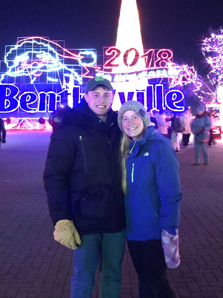 First time at Bentleyville in Duluth, MN. David said "I love you" and celebrated his 21st birthday with Olivia.