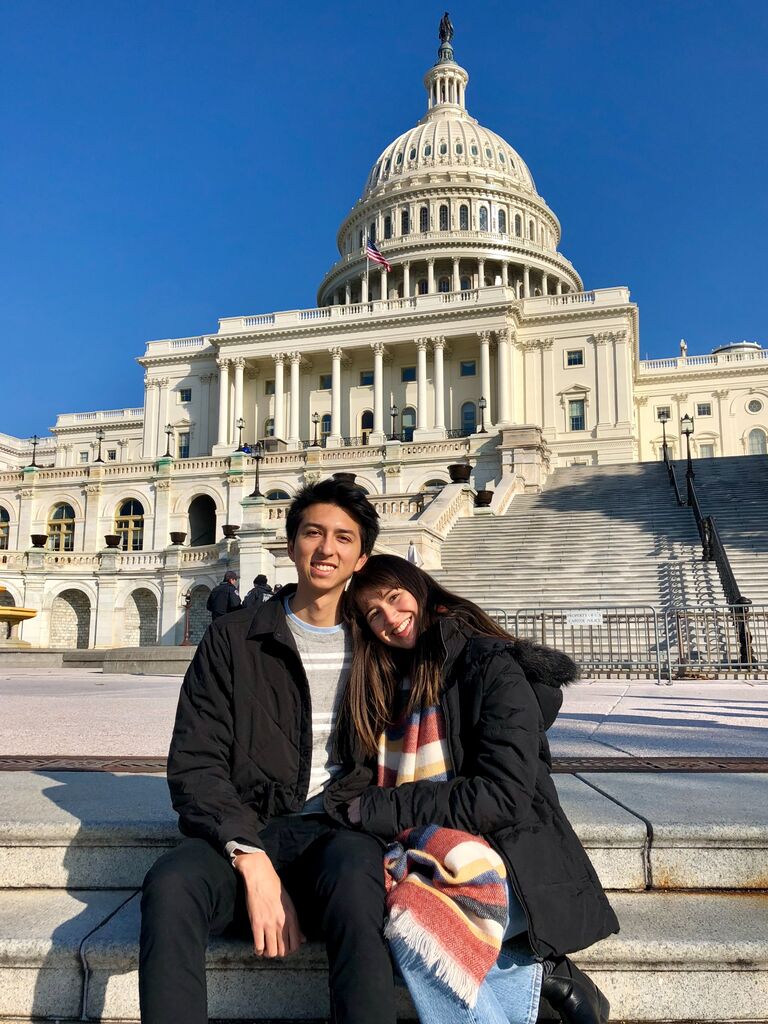 During our junior year, Chris studied and worked in Washington DC for a quarter. Clarissa came to visit and nearly froze to death.