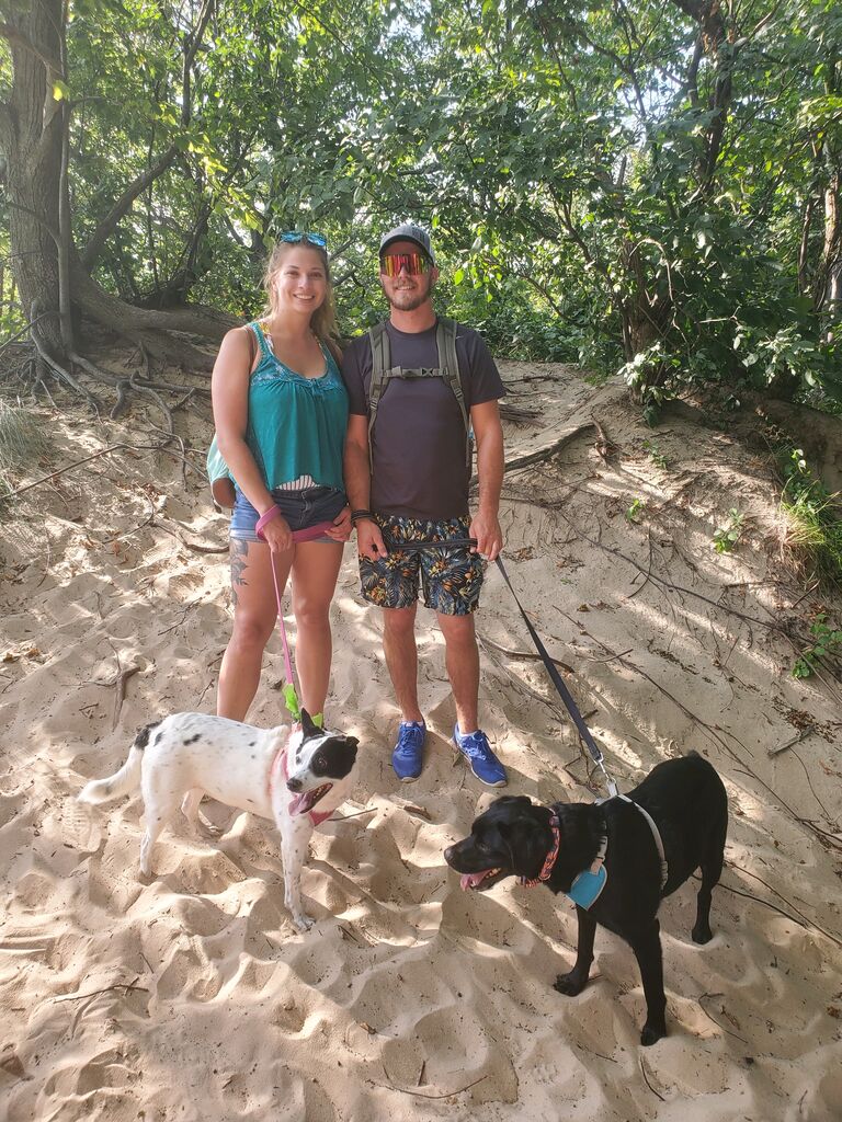 Beach trips with Anna and Shadow