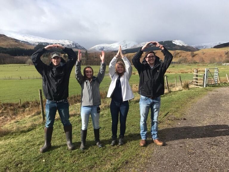 Somewhere in the highlands of Scotland during a study abroad. Naturally, the O-H-I-O photo is required on any OSU trip.